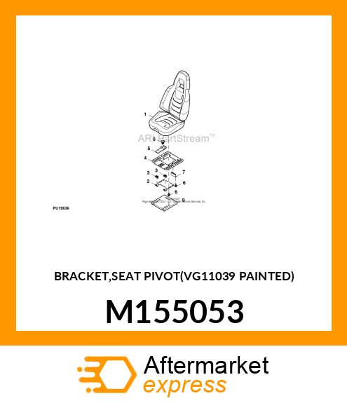 BRACKET,SEAT PIVOT(VG11039 PAINTED) M155053