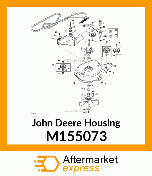 HOUSING, POWER FLOW, X300R M155073