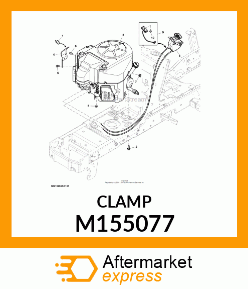 CLAMP, CLAMP, CABLE M155077