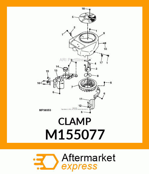 CLAMP, CLAMP, CABLE M155077