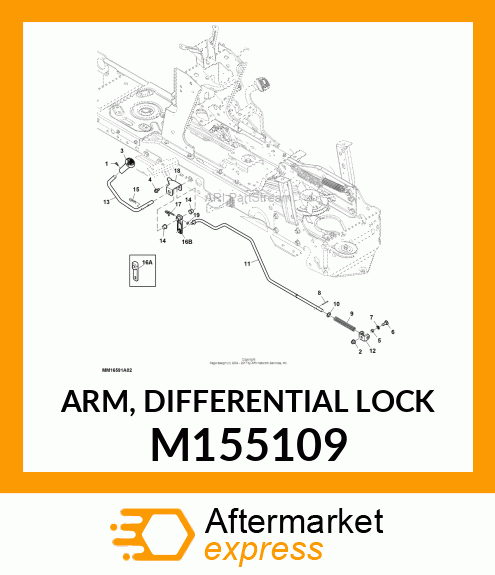 ARM, DIFFERENTIAL LOCK M155109