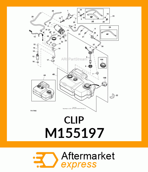 RETAINER, PUSH QUICK COUPLER 3/8" M155197