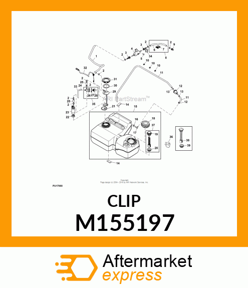 RETAINER, PUSH QUICK COUPLER 3/8" M155197