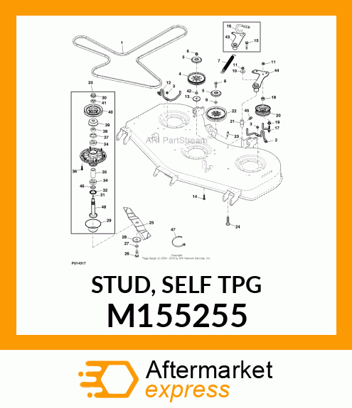 STUD, SELF TPG M155255