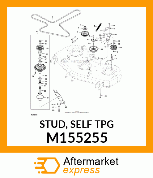 STUD, SELF TPG M155255