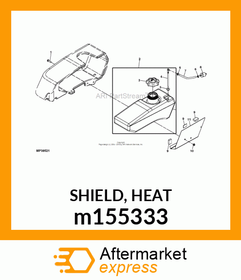 SHIELD, HEAT m155333