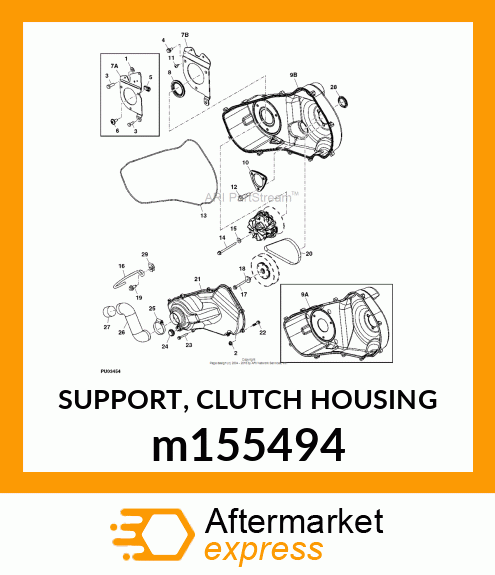 SUPPORT, CLUTCH HOUSING m155494