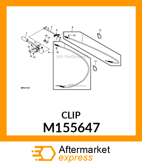 CLIP, BARBED M155647