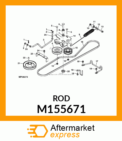 ROD, DECLUTCH K46, K58, K58AWS M155671