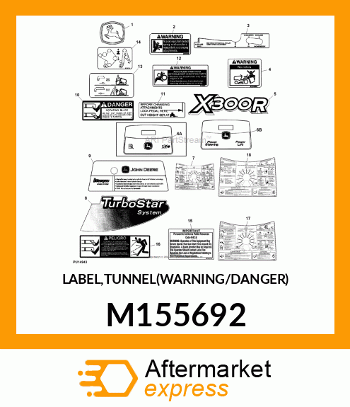 LABEL,TUNNEL(WARNING/DANGER) M155692