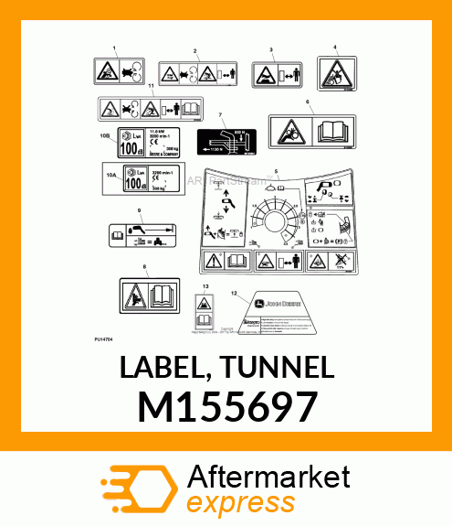 LABEL, TUNNEL M155697