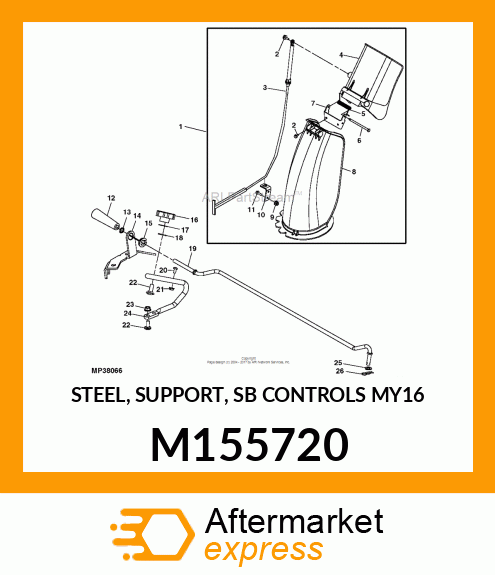 STEEL, SUPPORT, SB CONTROLS MY16 M155720