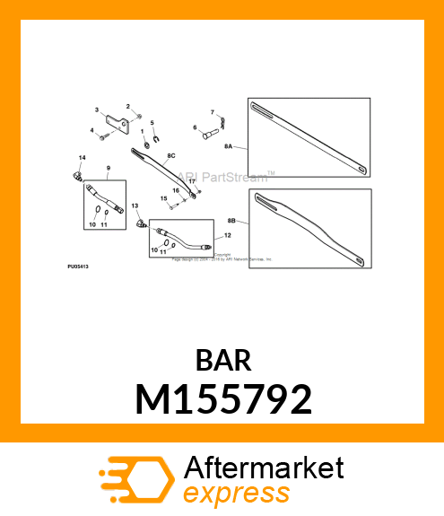 STRAP, DECK LIFT, 3 M155792