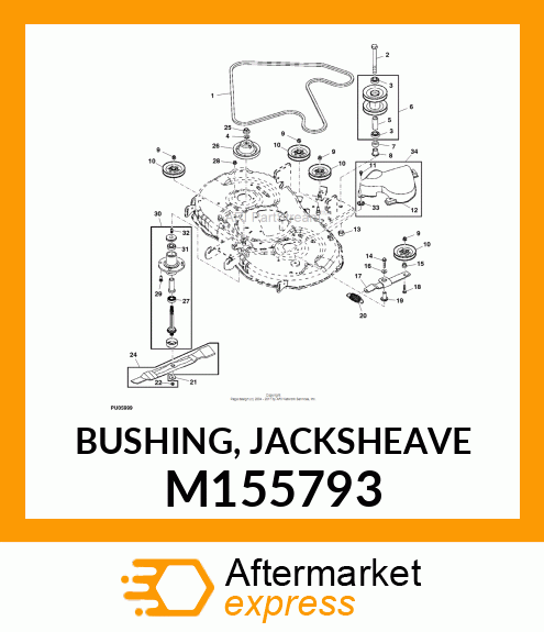 BUSHING, JACKSHEAVE M155793