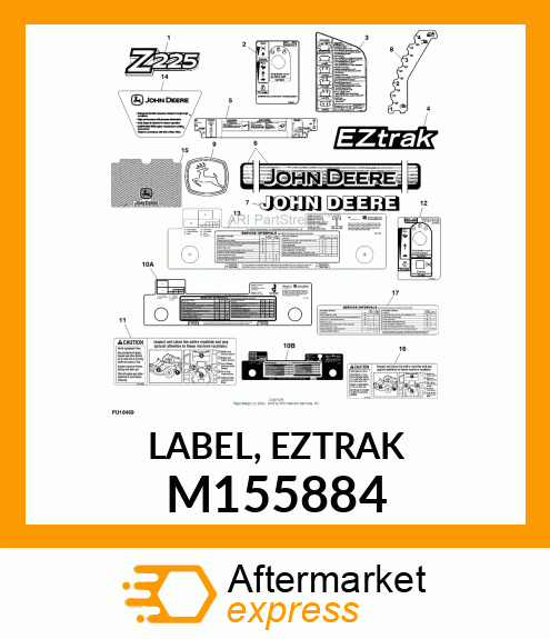 LABEL, EZTRAK M155884