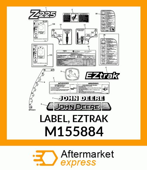 LABEL, EZTRAK M155884