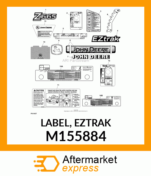 LABEL, EZTRAK M155884