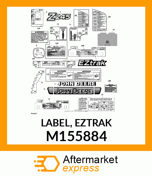 LABEL, EZTRAK M155884