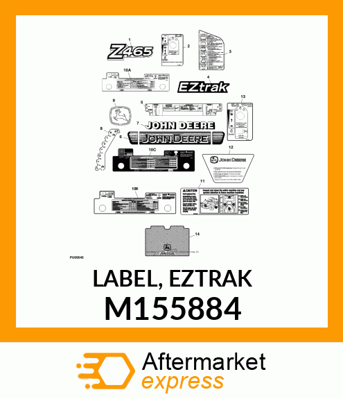 LABEL, EZTRAK M155884