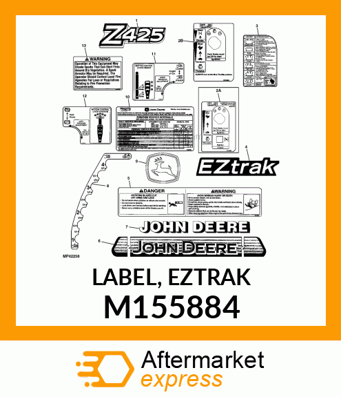 LABEL, EZTRAK M155884