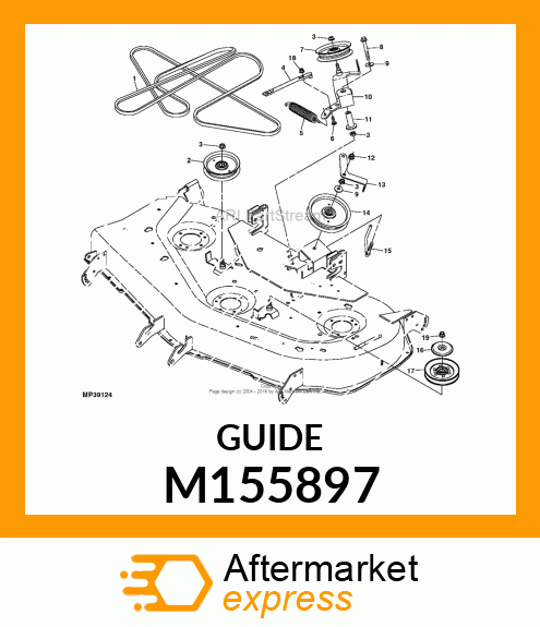 GUIDE, BELT M155897