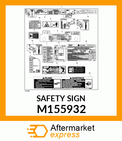 SAFETY SIGN M155932