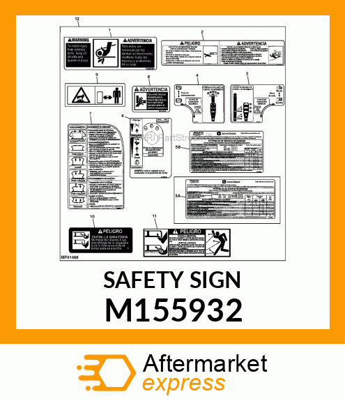 SAFETY SIGN M155932