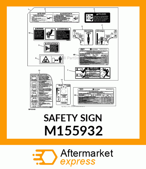 SAFETY SIGN M155932