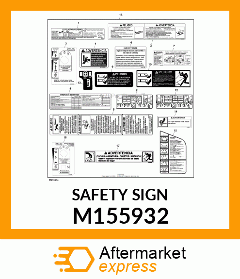 SAFETY SIGN M155932