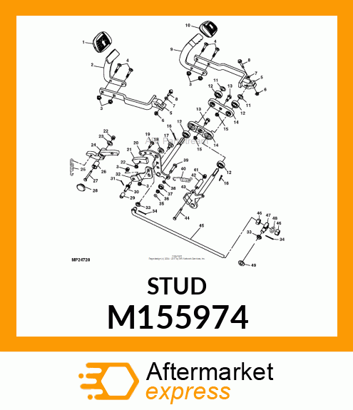 STUD, THREADED M155974