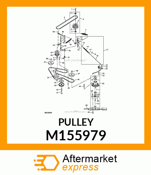 PULLEY, SHEAVE, SPINDLE M155979