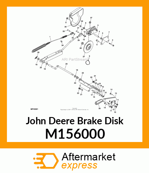 DISK, PARKING BRAKE M156000