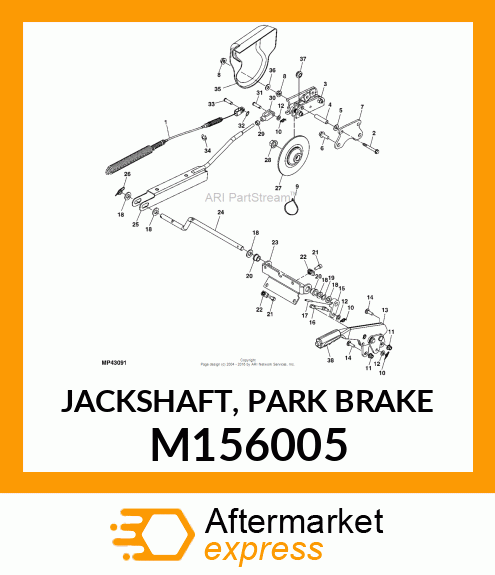 JACKSHAFT, PARK BRAKE M156005