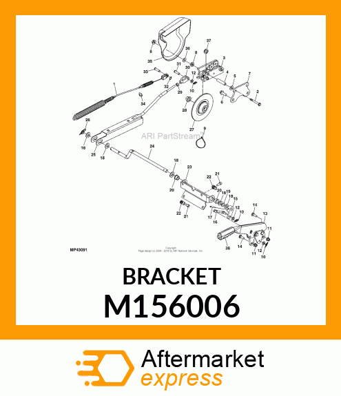 BRACKET, JACKSHAFT MOUNTING M156006