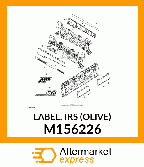 LABEL, IRS (OLIVE) M156226