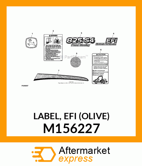 LABEL, EFI (OLIVE) M156227