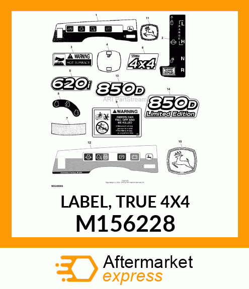 LABEL, TRUE 4X4 M156228