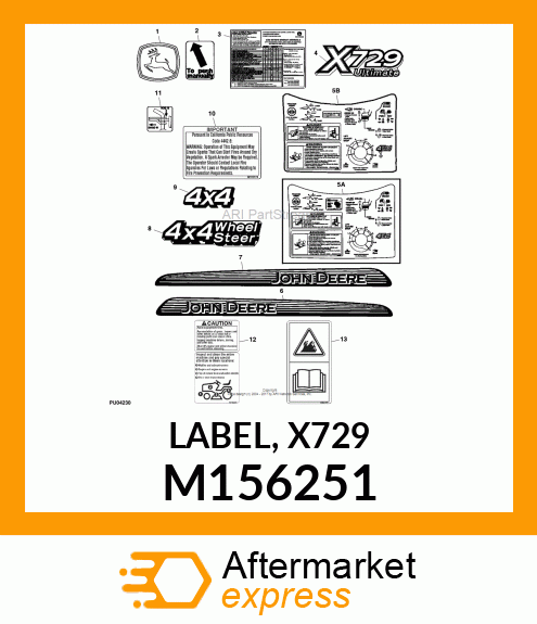 LABEL, X729 M156251