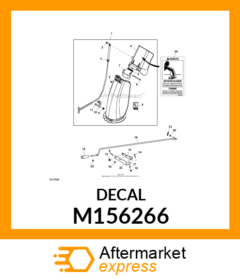 LABEL, LABEL, DANGER, CHUTE, ENG/FR M156266