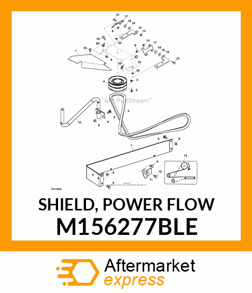 SHIELD, POWER FLOW M156277BLE