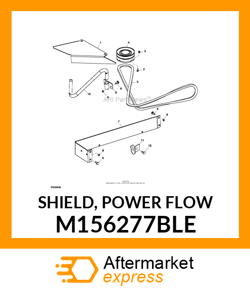 SHIELD, POWER FLOW M156277BLE