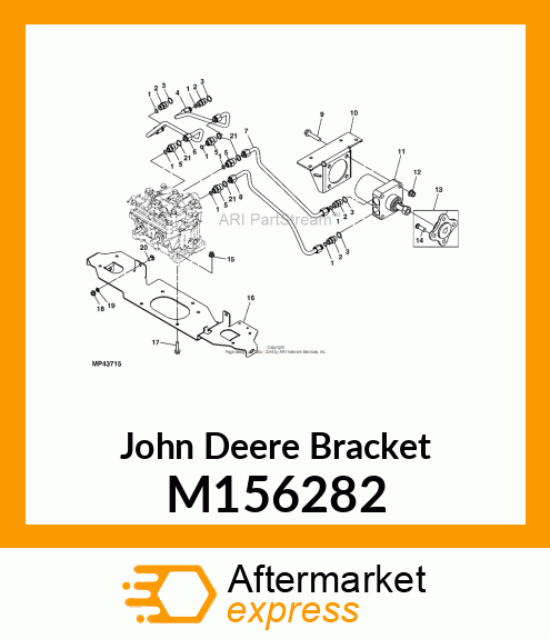 BRACKET, PAINTED WHEEL MOTOR M156282