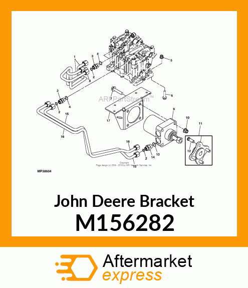 BRACKET, PAINTED WHEEL MOTOR M156282