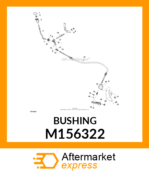 BUSHING, FLANGED M156322