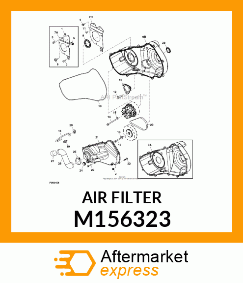 AIR FILTER, FILTER, AIR INTAKE M156323