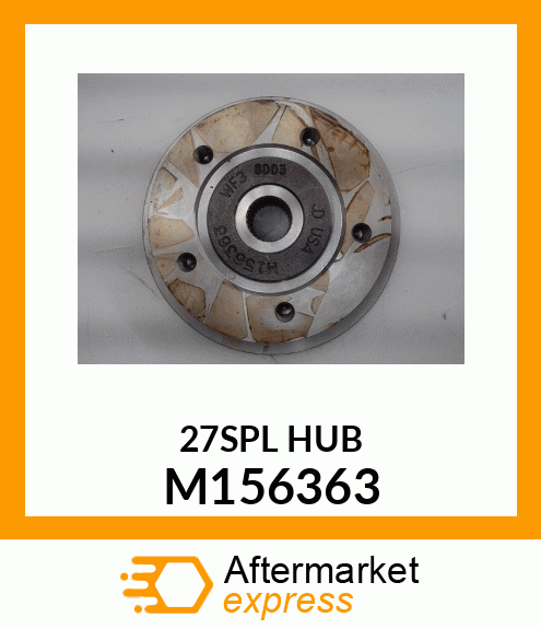 Hub - HUB, WHEEL W/BRAKE ROTOR, FRONT M156363