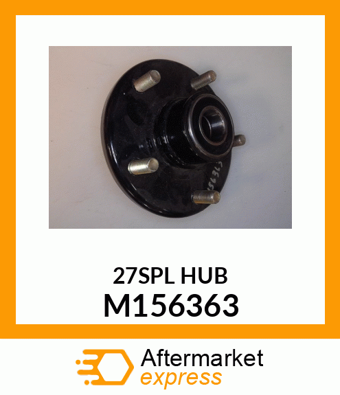 Hub - HUB, WHEEL W/BRAKE ROTOR, FRONT M156363