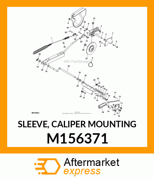 SLEEVE, CALIPER MOUNTING M156371