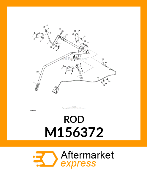 HOOK BOLT, LINK, LIFT, ADJUSTABLE, M156372