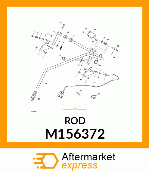 HOOK BOLT, LINK, LIFT, ADJUSTABLE, M156372